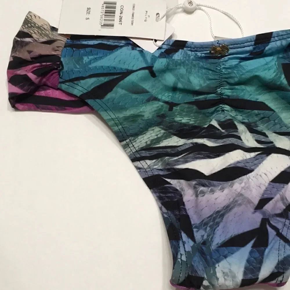 PILYQ Congo Fanned teeny bikini. NWT